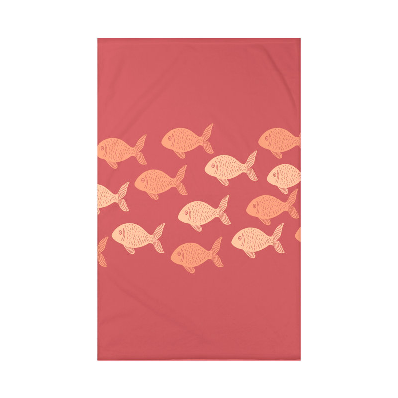 Jeté de plage, L 50 po x l 60 po x P 0,5 po, Corail