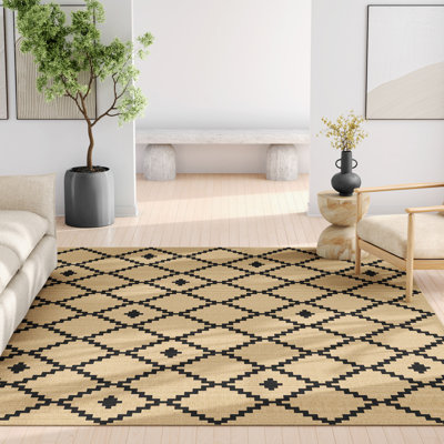  Tapis noir Well-Jute Akita