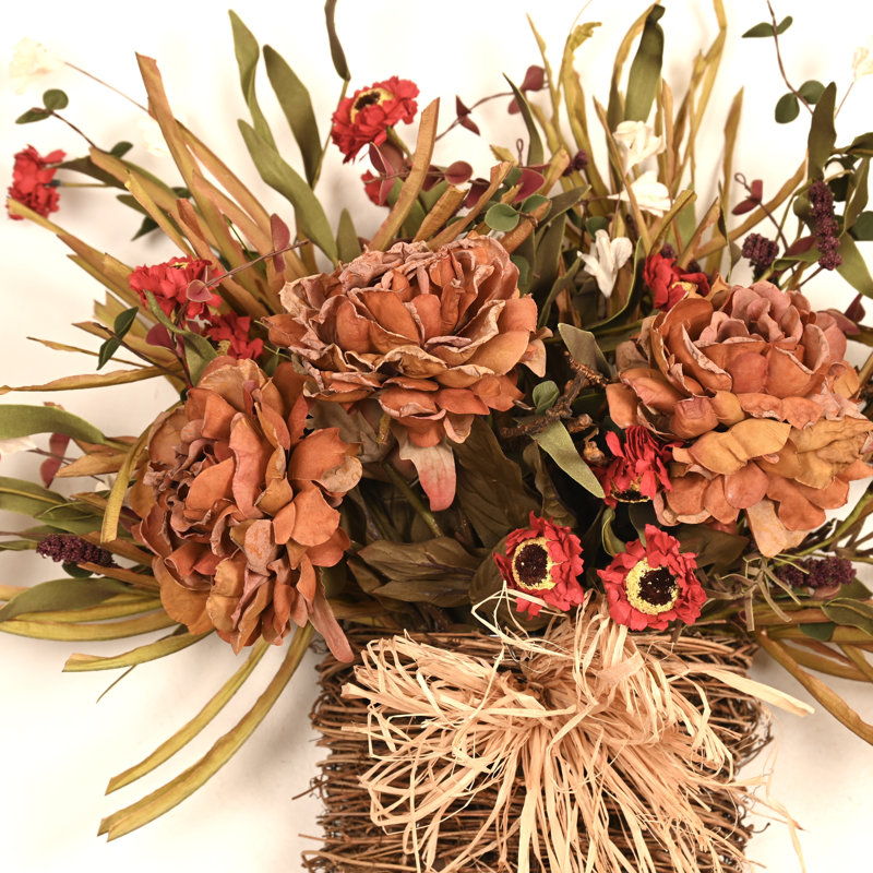 Panier floral 24 po, 24 po, Orange