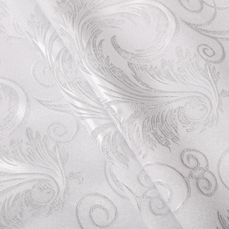 Jacquard Luxury Window 2 Panel Set Curtain with Attached Valance and Backing Bedroom Living Room Dining 2 Curtains 55x84 inches