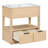 Bathroom Vanity with Sink Top, Open Storage Shelf, and Two Drawers-383599827-383599662