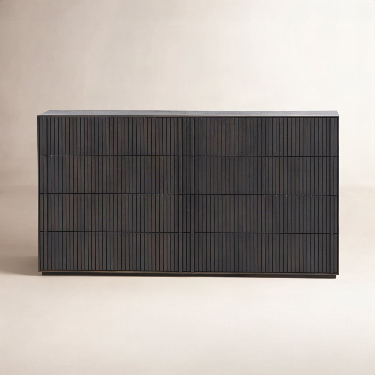 8 - Drawer Dresser, Smoked Black