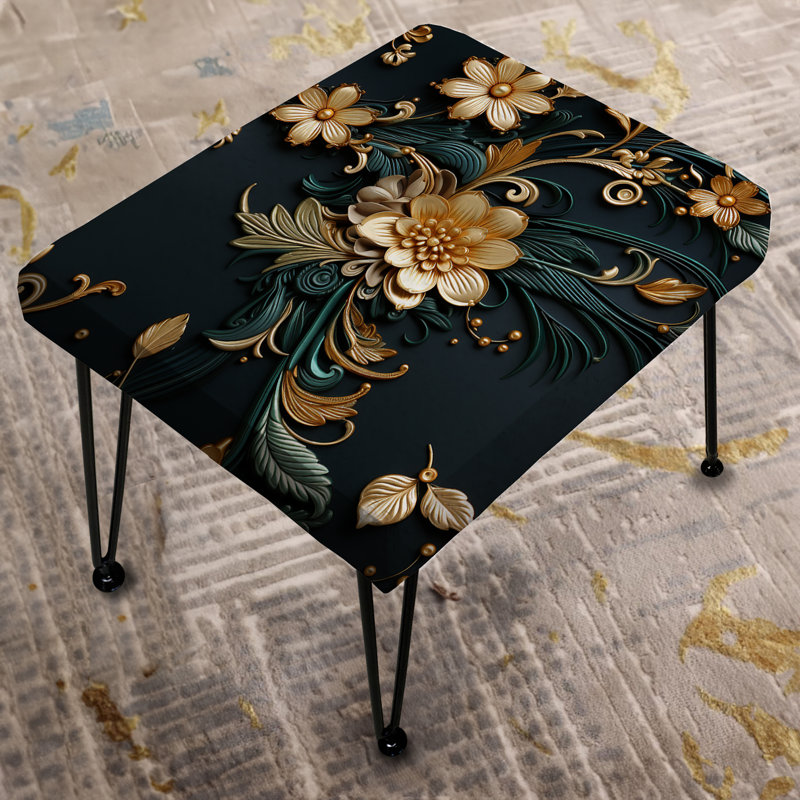 Imperial Embellishments - Oriental Floral Rectangle Ottoman