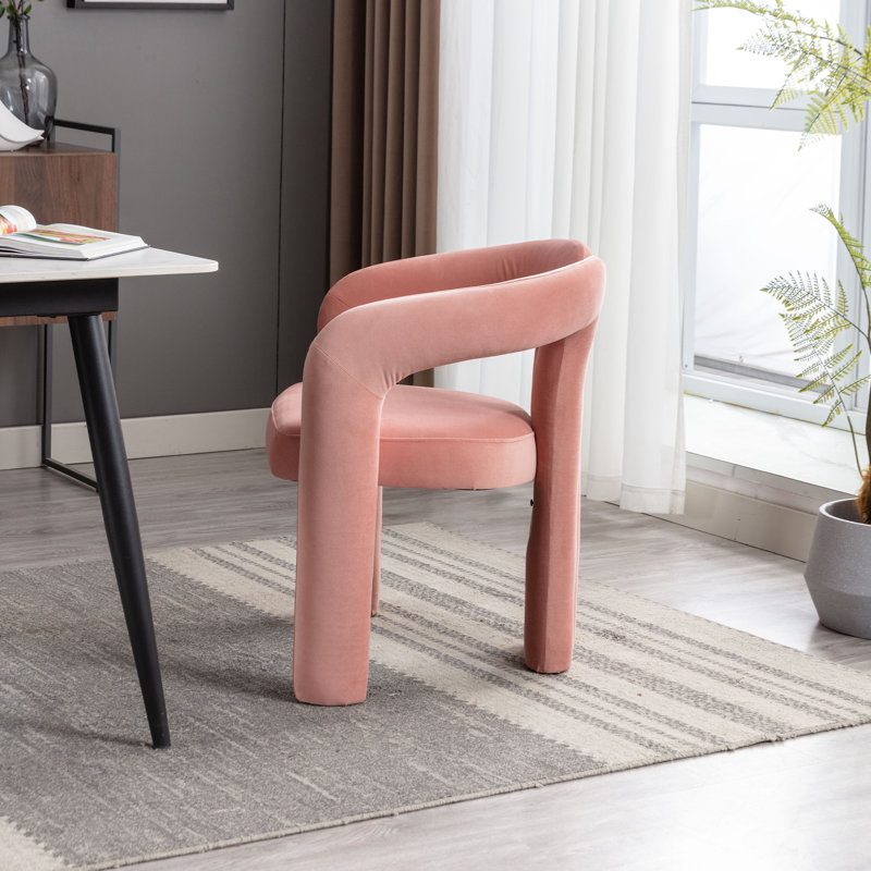 Alejos Velvet Armchair, Pink