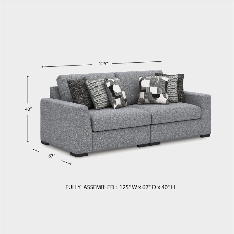 Canapé modulaire 2 pièces Bealton