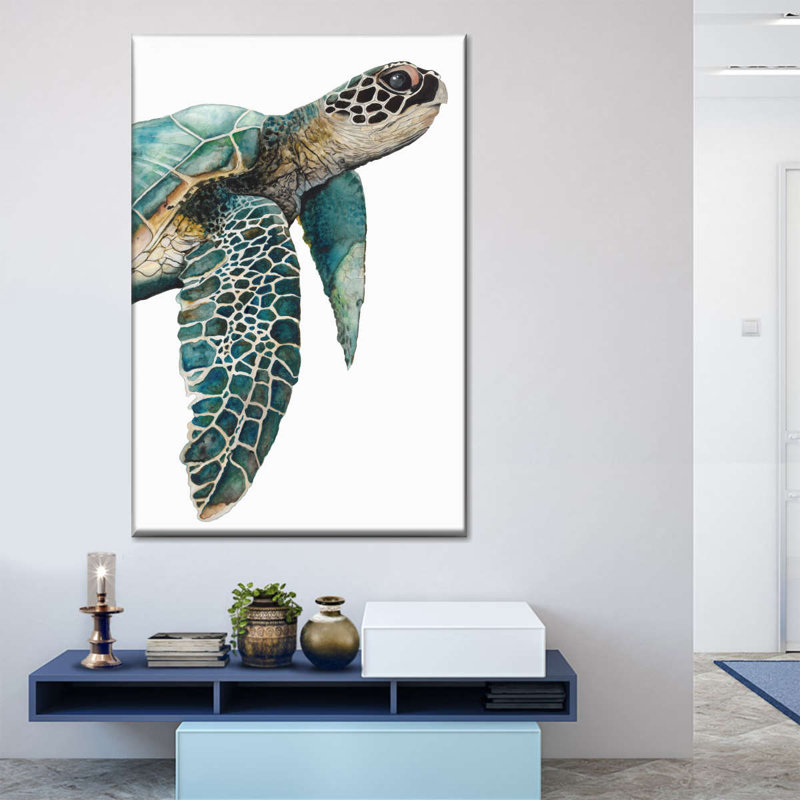 Great Sea Turtle Canvas Print, 45" H x 30" W x 1.25" D