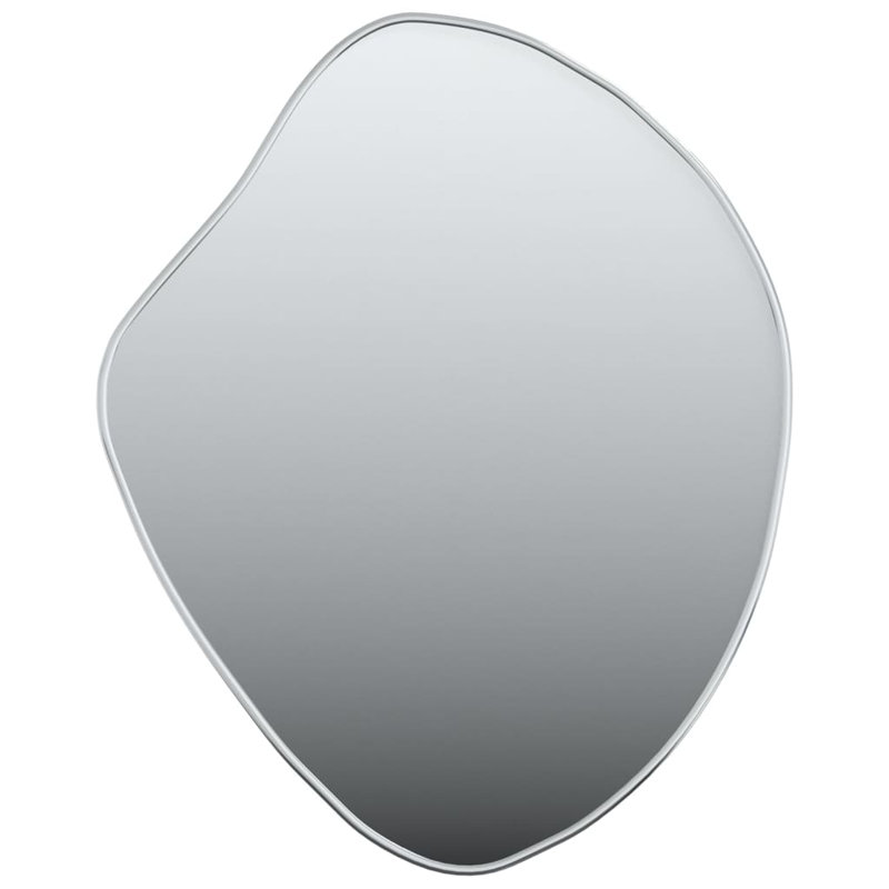 Herwart Novelty Wall Mirror, 19.7" x 15.7", Silver