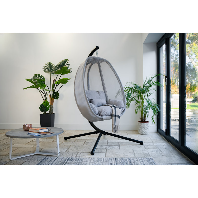 Sariya Swing Chair with Stand, Grey