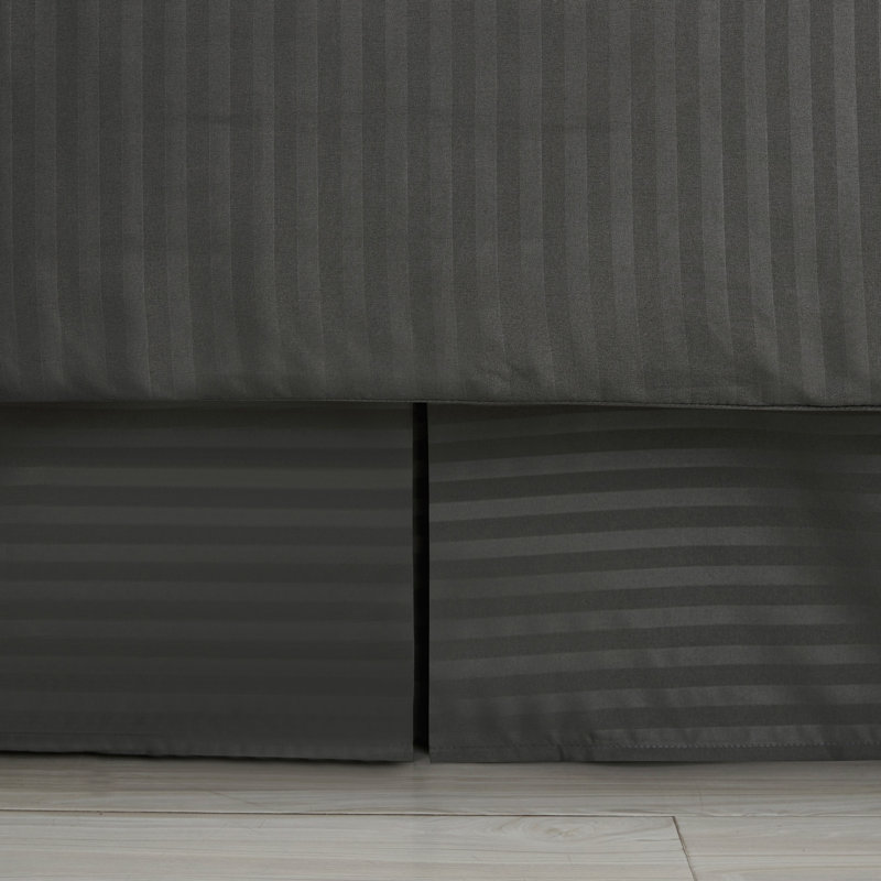 Ensemble d'édredon à rayures Dobby, Gris, Édredon grand et 7 pièces supplémentaires