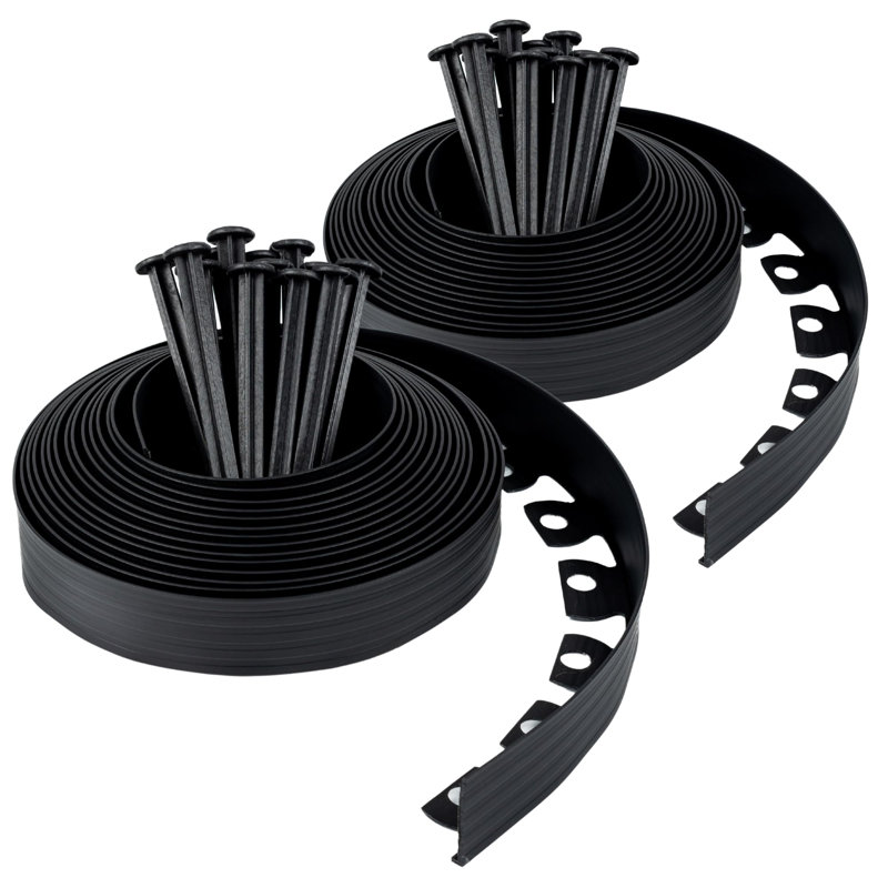5cm H x 2000cm W Plastic Lawn Edging