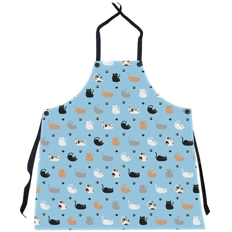 Bib Apron, Blue Multicolor