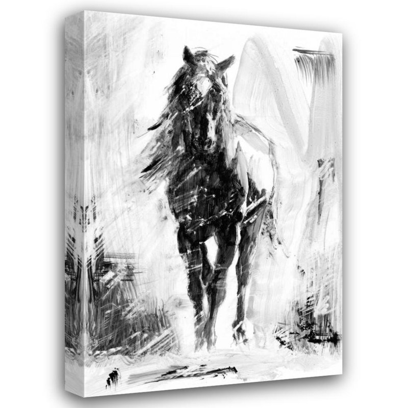 «Latitude Run® Harper, Ethan Gallery, art sur toile tendue: étalon rustique II, H 48 po x l 33 po