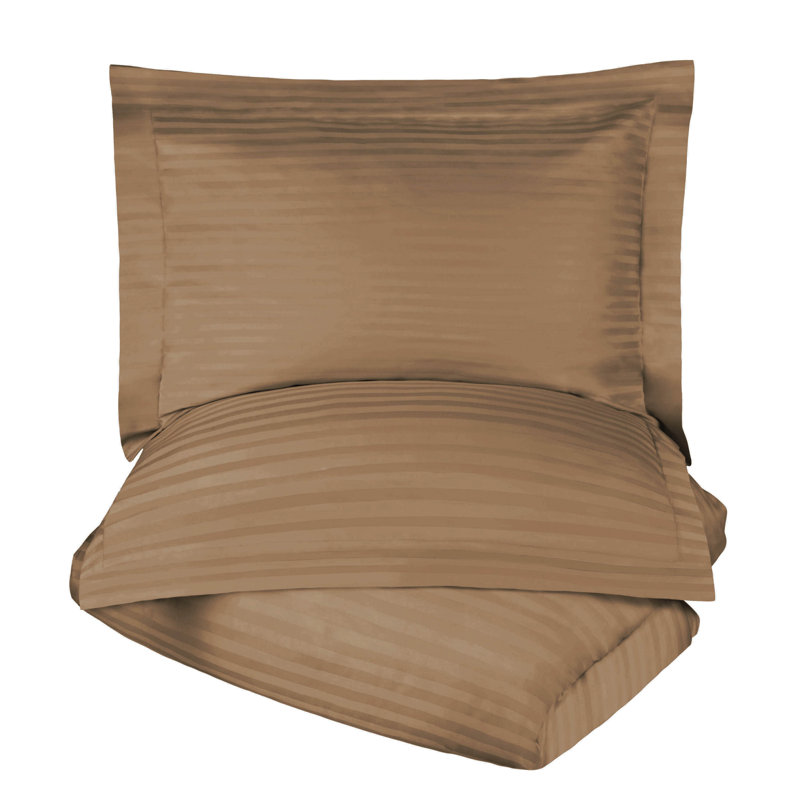 Ensemble de housse de couette 100% coton égyptien, Housse de couette très grand / très grand califo, gris