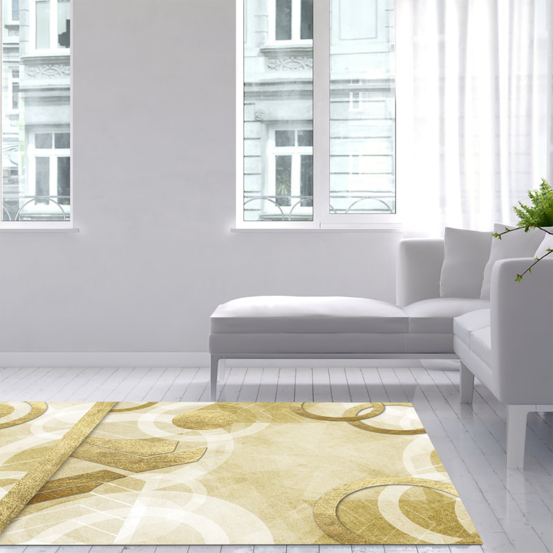 Gauer Abstract Area Rug, Rectangle 140 x 200cm