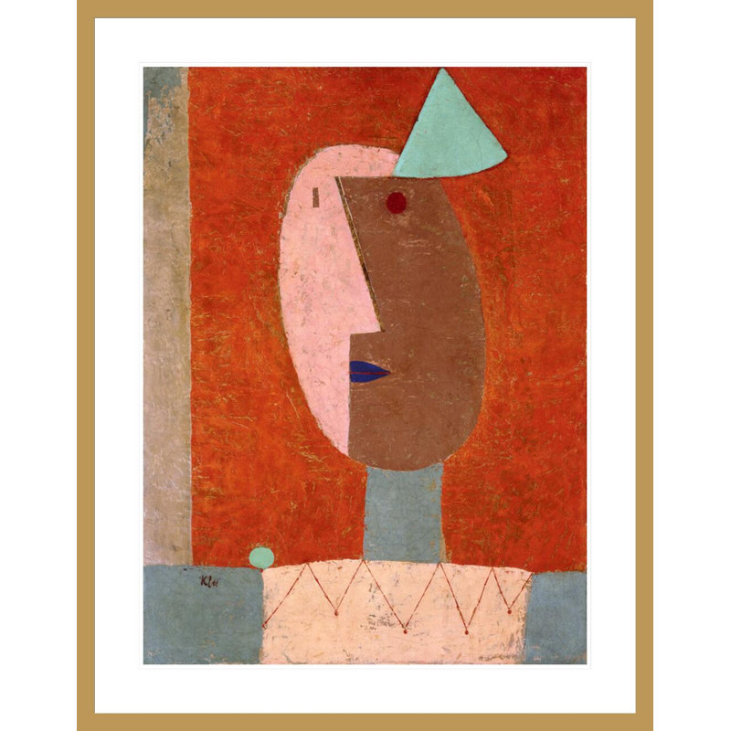 «Clown» par Paul Klee - impression giclée encadrée, 41,5 po H x 32,72 po L