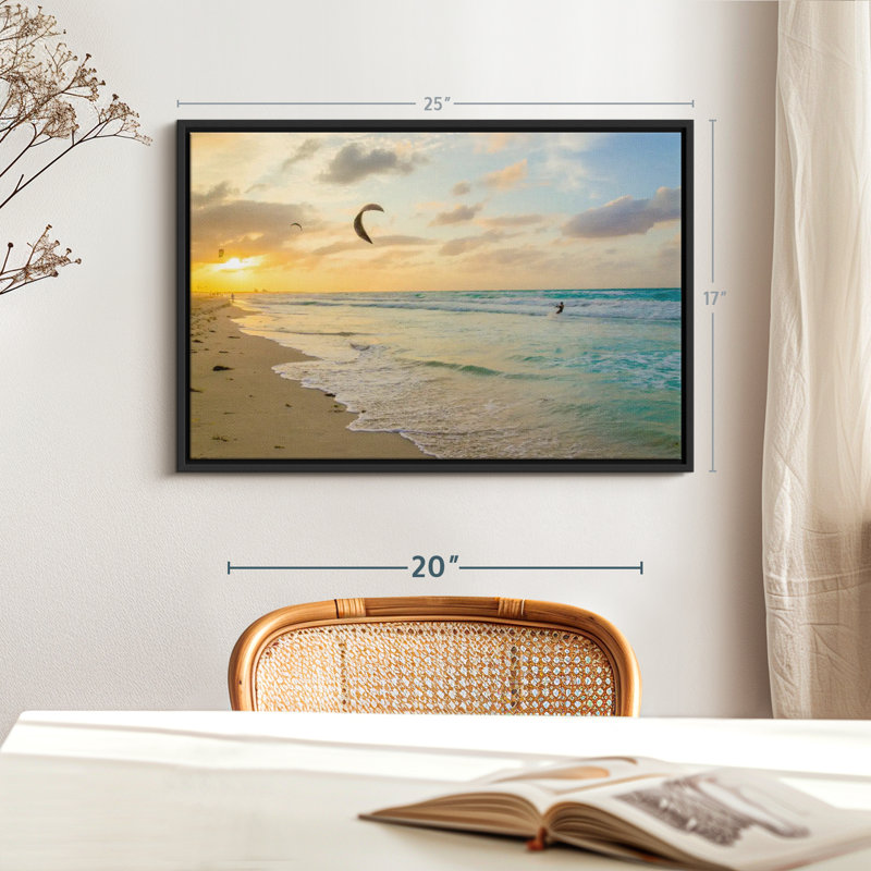 Impression sur toile Caraïbes, H 17 po x l 25 po