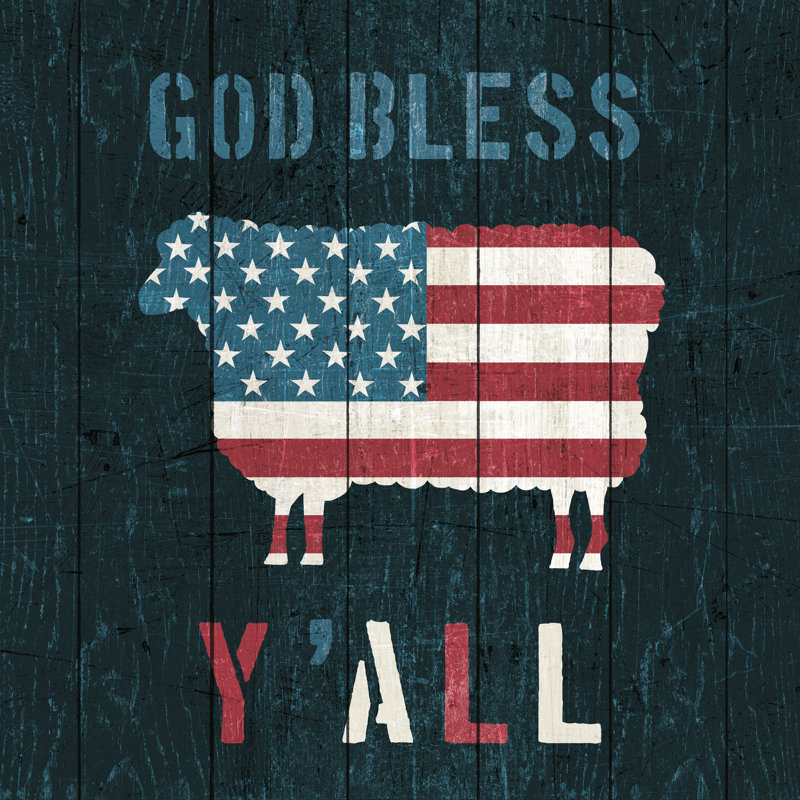 American Farm Sheep by Michael Mullan - Wrapped Canvas Painting, 76cm H x 76cm W x 3.8cm D