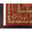 Tapis rouge / beige tissé à la machine Moore-1625485921