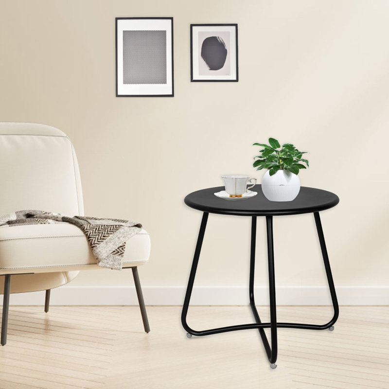 Table de bout imperméable en métal