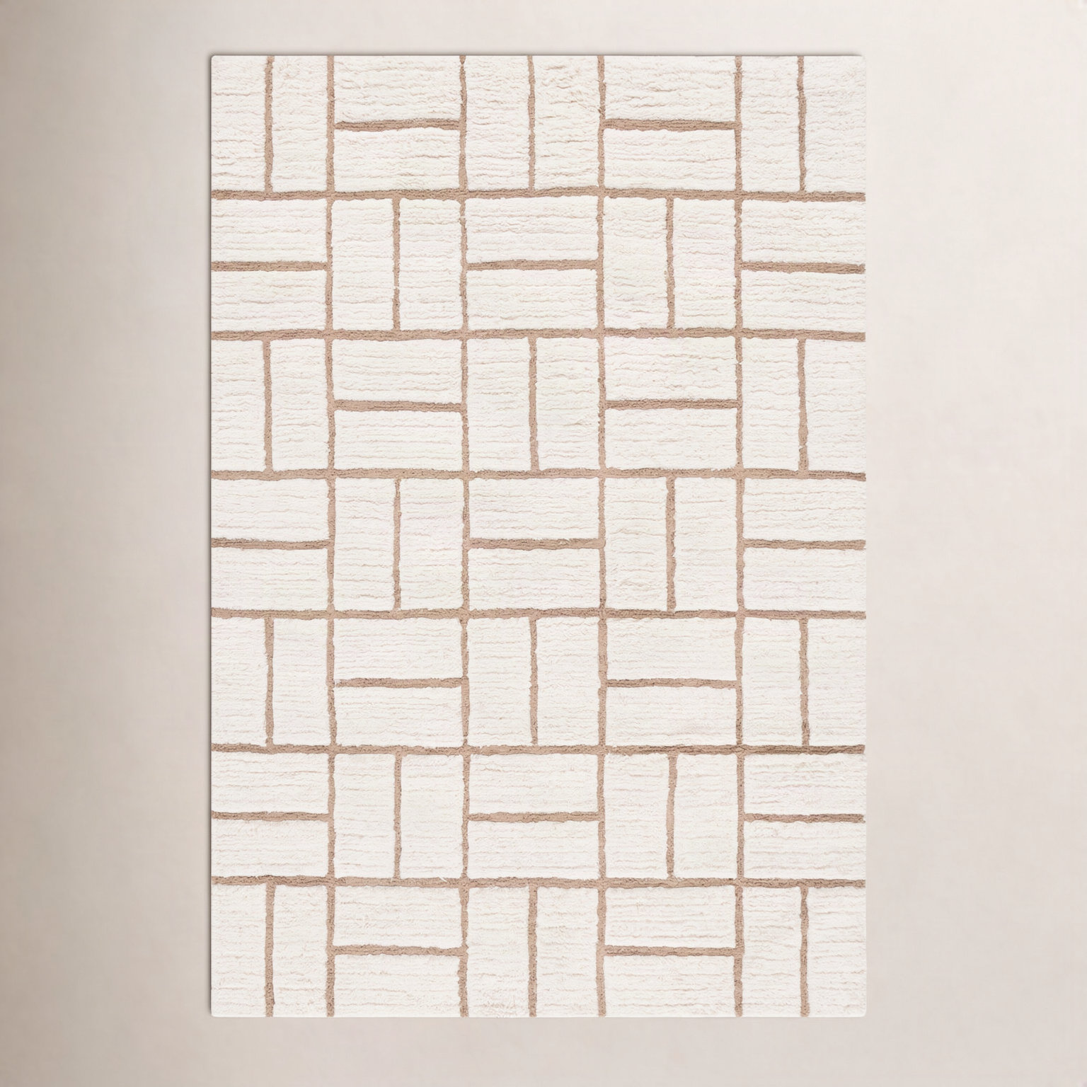Volla Hand-Woven Striped Wool Rug, Rectangle 6' x 9'