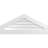 Peaked Surface Mount Signature Urethane Non-Functional Gable Vent 6/12 Pitch Primed Tan-101720683
