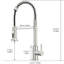 Robinet de cuisine en nickel brossé avec cartouche extractible en céramique, débit d'eau stable, facile à installer et à utiliser-283383406