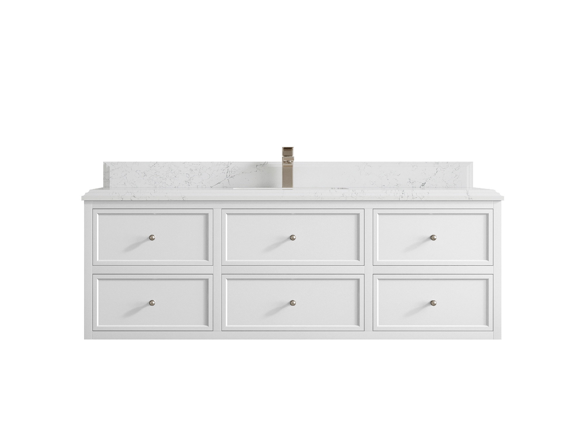 Willow Collections Roswell Floating 60 In. W X 22 In. D Single Sink ...