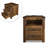 Nightstands With Charging Station, Rustic 18 Inch Bedside Table With 2 Storage Drawers And Open Shelf-1197349607-1197349600
