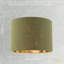 18cm H Fabric Empire Lamp Shade ( No Direct Attachment Method ) in Green