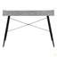 Bureau d'ordinateur, bureau personnel, ordinateur portable, tablettes de rangement, L 48 po, travail, stratifié aspect marbre, métal, contemporain, moderne-799864122