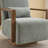 Ynes 30.8" Wide Upholstered Swivel Armchair-820767335