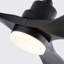 Hot Ventilateurs de plafond de 42 pouces avec lumières et télécommande, ventilateur de plafond noir pour patio avec lumière 3 pales Ventilateur de plafond moderne réversible silencieux, moteur à courant continu pour ferme