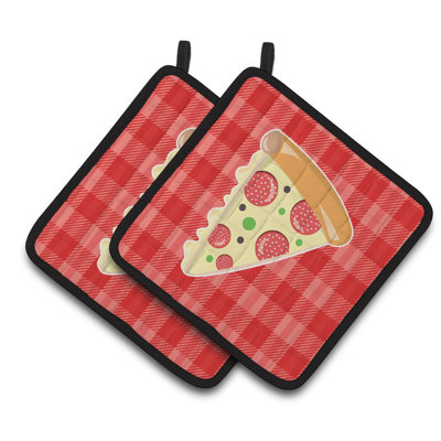 Cuisinier poignée de tranche de pizza pour les trésors de caroline