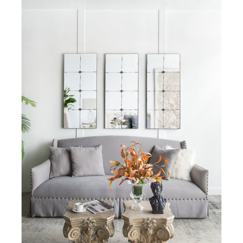 Miroir mural de salle de bain Emilio, Rectangulaire, 47 po x 20,9 po