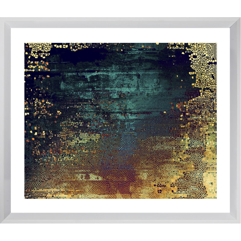 Textured Abstract - Single Picture Frame Print, 202.692 cm H x 164.592 cm W, Matt White
