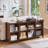 Farmhouse Wood Long Storage Organizer Bookcase-33435129-33435135