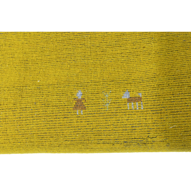 Tapis brun Marigold Tribal 8X8 Gabbeh