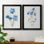 «Blue Blossom Botanical I», ensemble de 2 peintures sur toiles-596050419-596050431