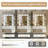Vanity Table with LED Mirror, Charging Station, 5 Drawers and Stool-256438920
