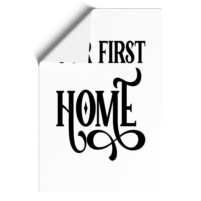 Our First Home - Frameless Print, 84cm H x 59cm W x 0.1cm D