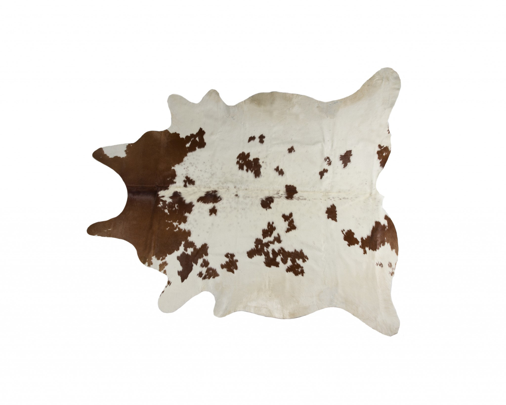 HomeRoots 6' X 7' Brown And White Cowhide Area Rug | Wayfair