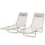 2 chaises longues, chaises longues pliantes avec dossier inclinable, siège en filet respirant, appui-tête-894996444