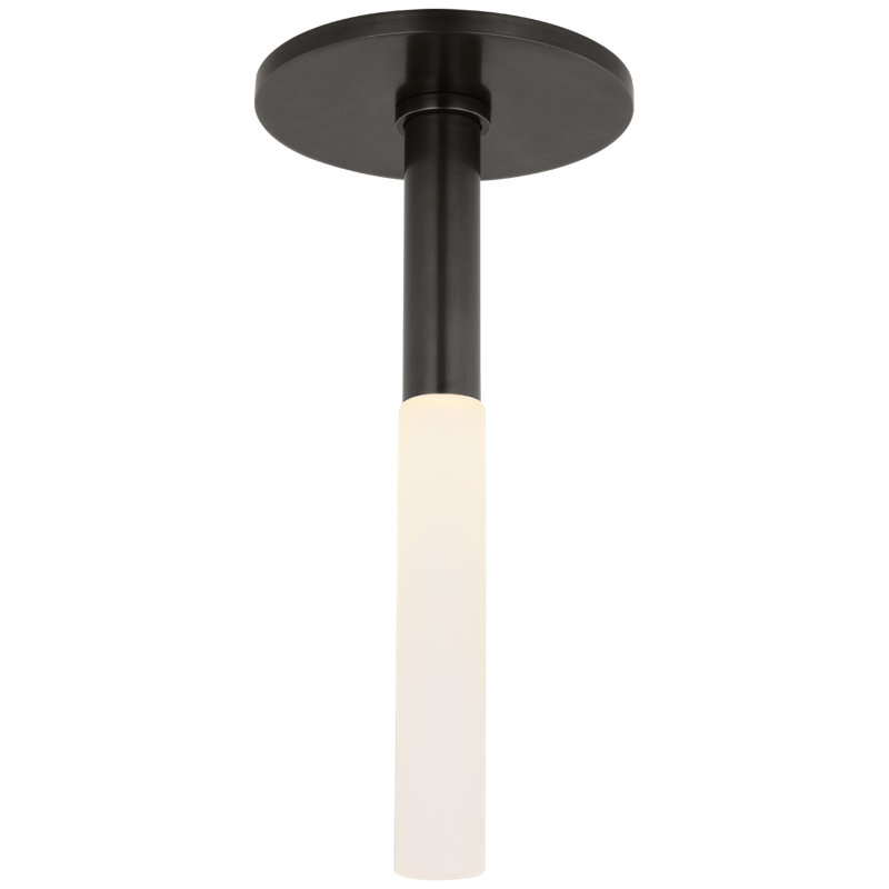Rousseau 1 - Light LED Flush Mount, Antique Brass