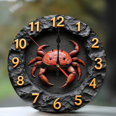 Décoration murale horloge pierre