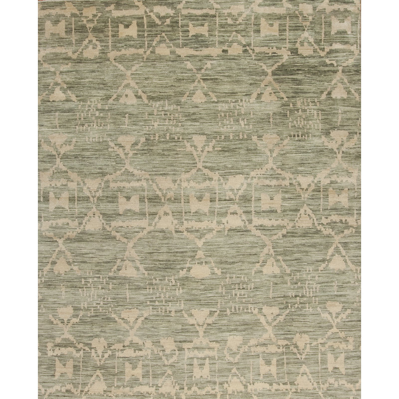 Vogue Hand Knotted Wool Area Rug, Rectangle 8' x 10'