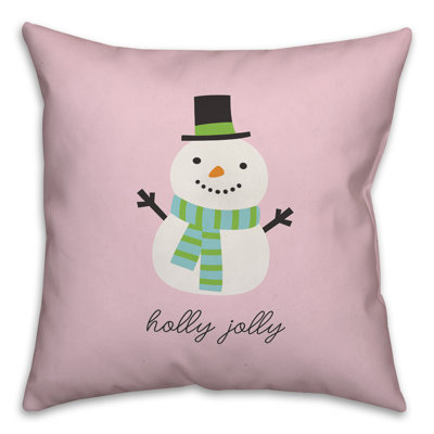  Housse de coussin Holly Jolly Snowman