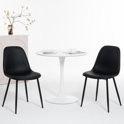 Chaise rembourrée en similicuir Kavi