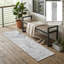 Tapis de couloir d'extérieur 8 po gris