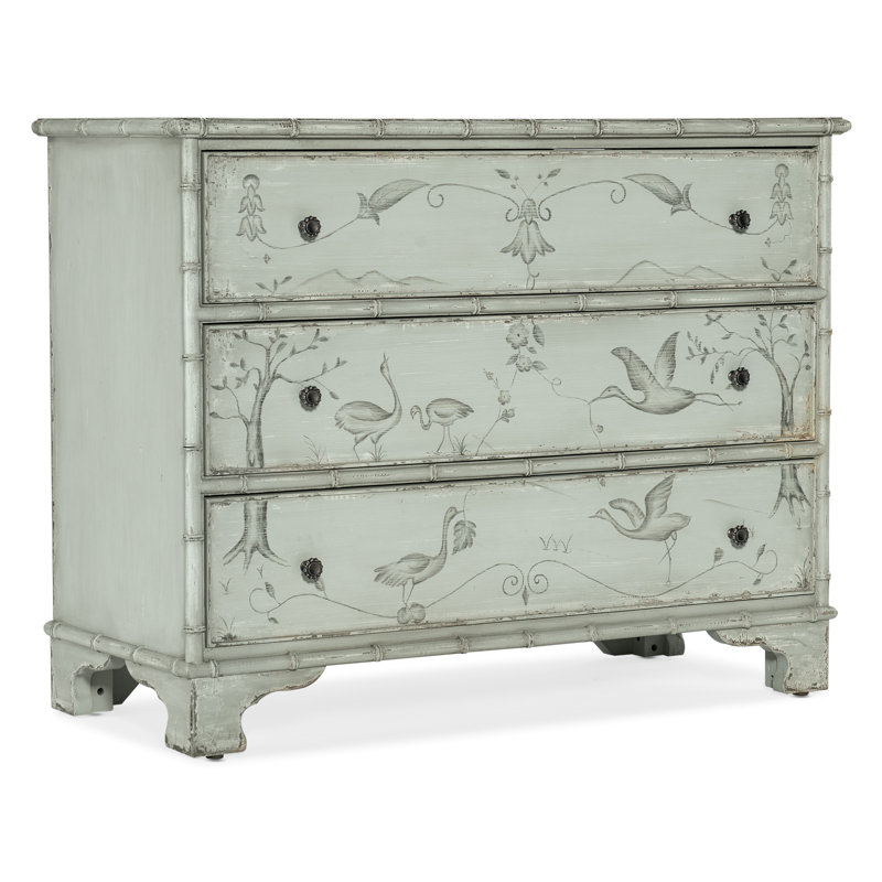Charleston Solid Wood Accent Chest, Haint Blue