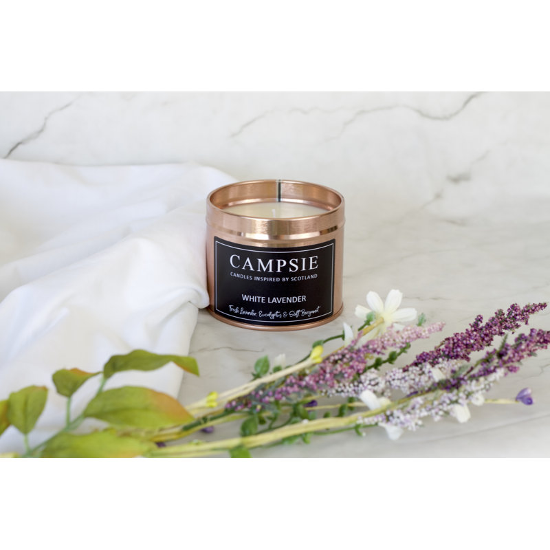 White Lavender Scented Jar Candle